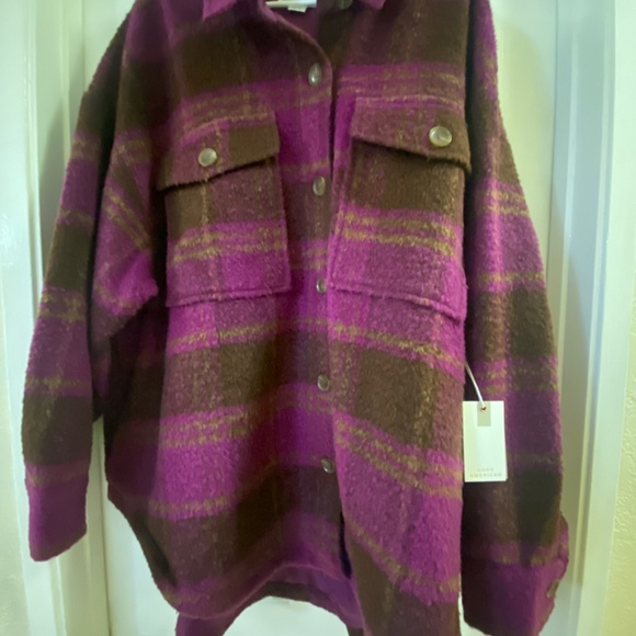 Good American Pop Thistle Shacket - Picture 3 of 6